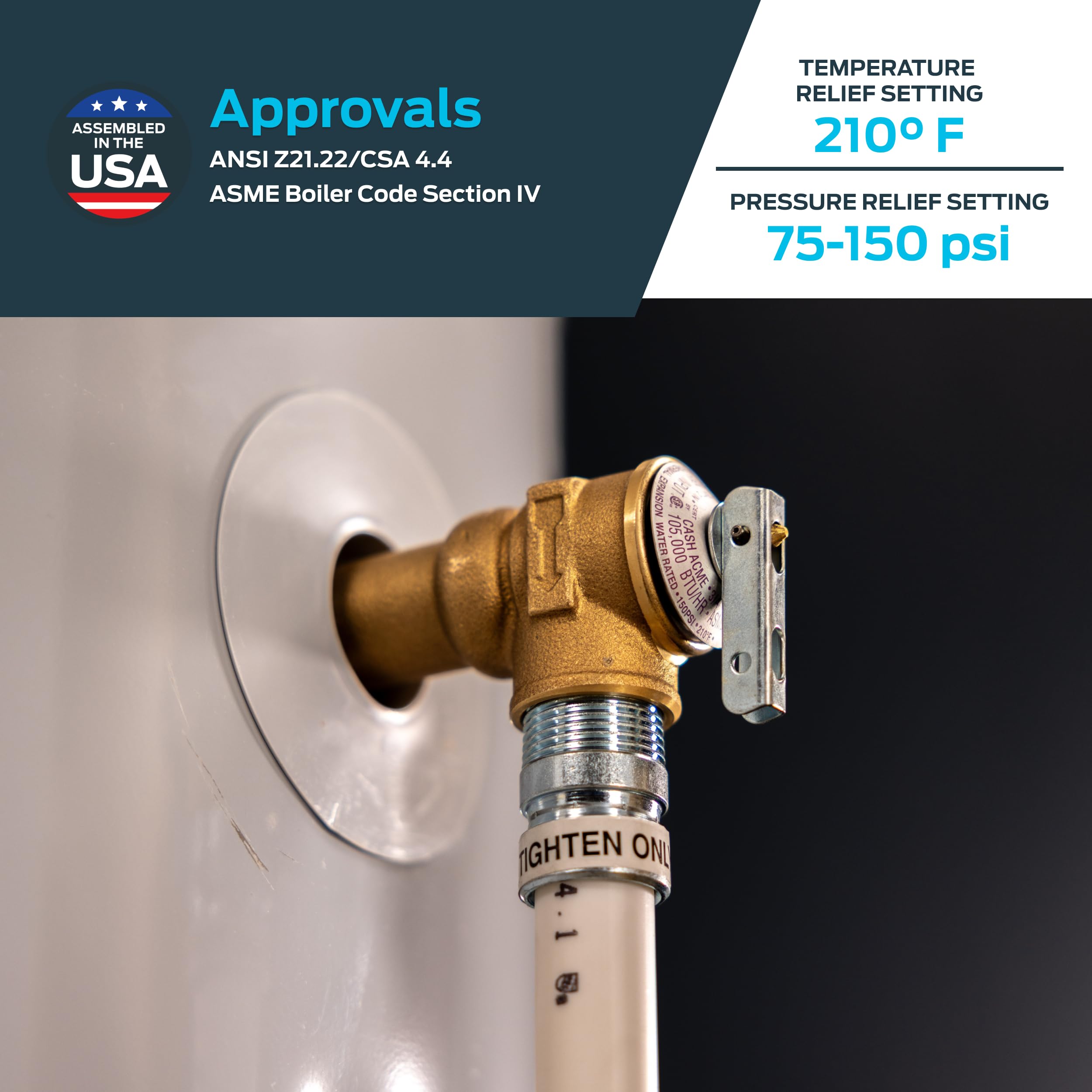 Cash Acme 1 Inch FVX-5C Female Inlet Commercial Temperature and